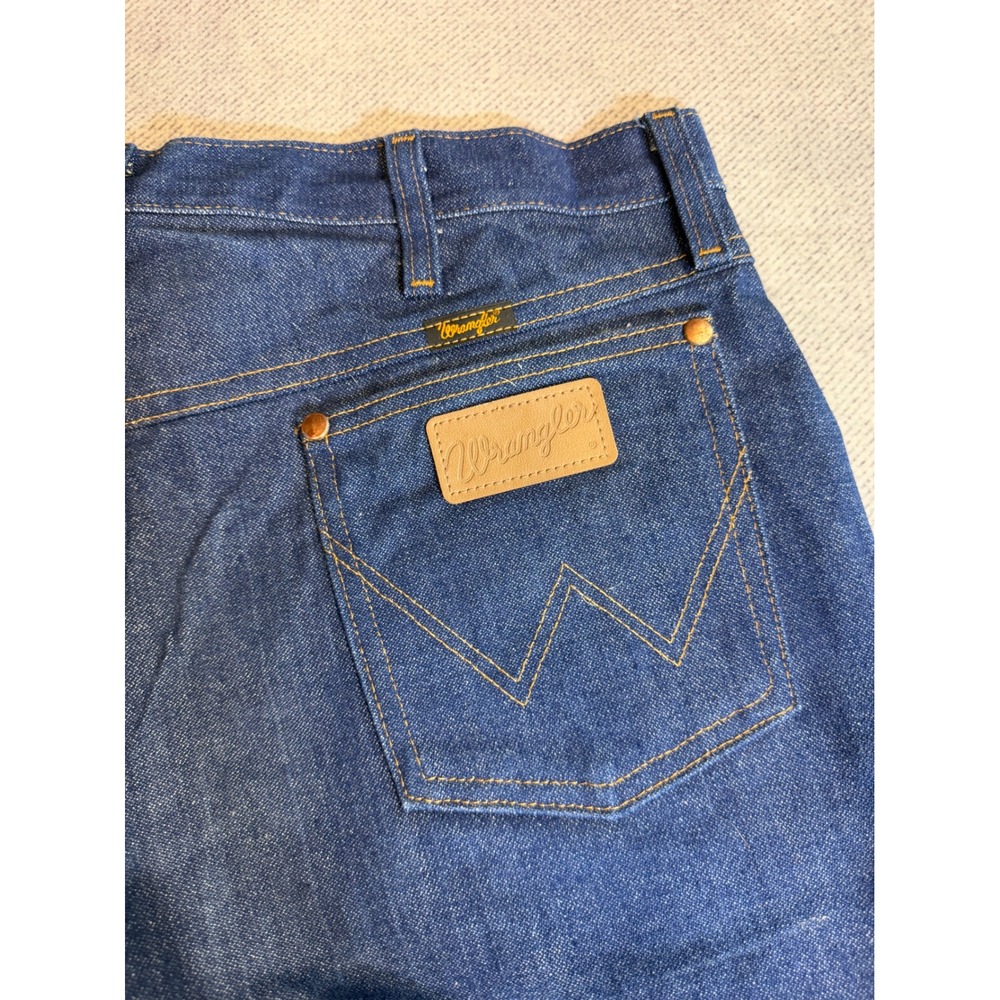 Wrangler 13MWZ Cowboy Cut Original Fit Jeans Indigo Blue Mens 36x32 - Picture 3 of 7